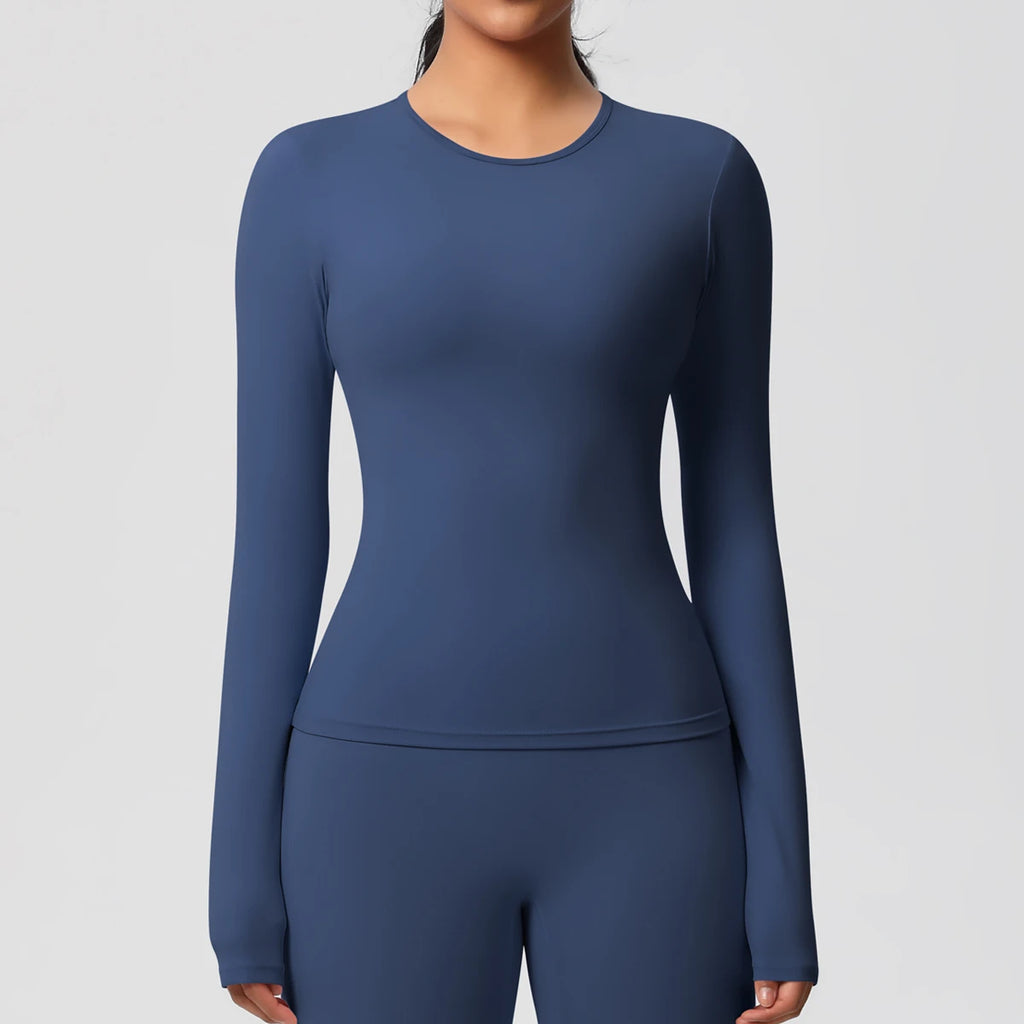 Sneldrogende Sporttop met Lange Mouwen