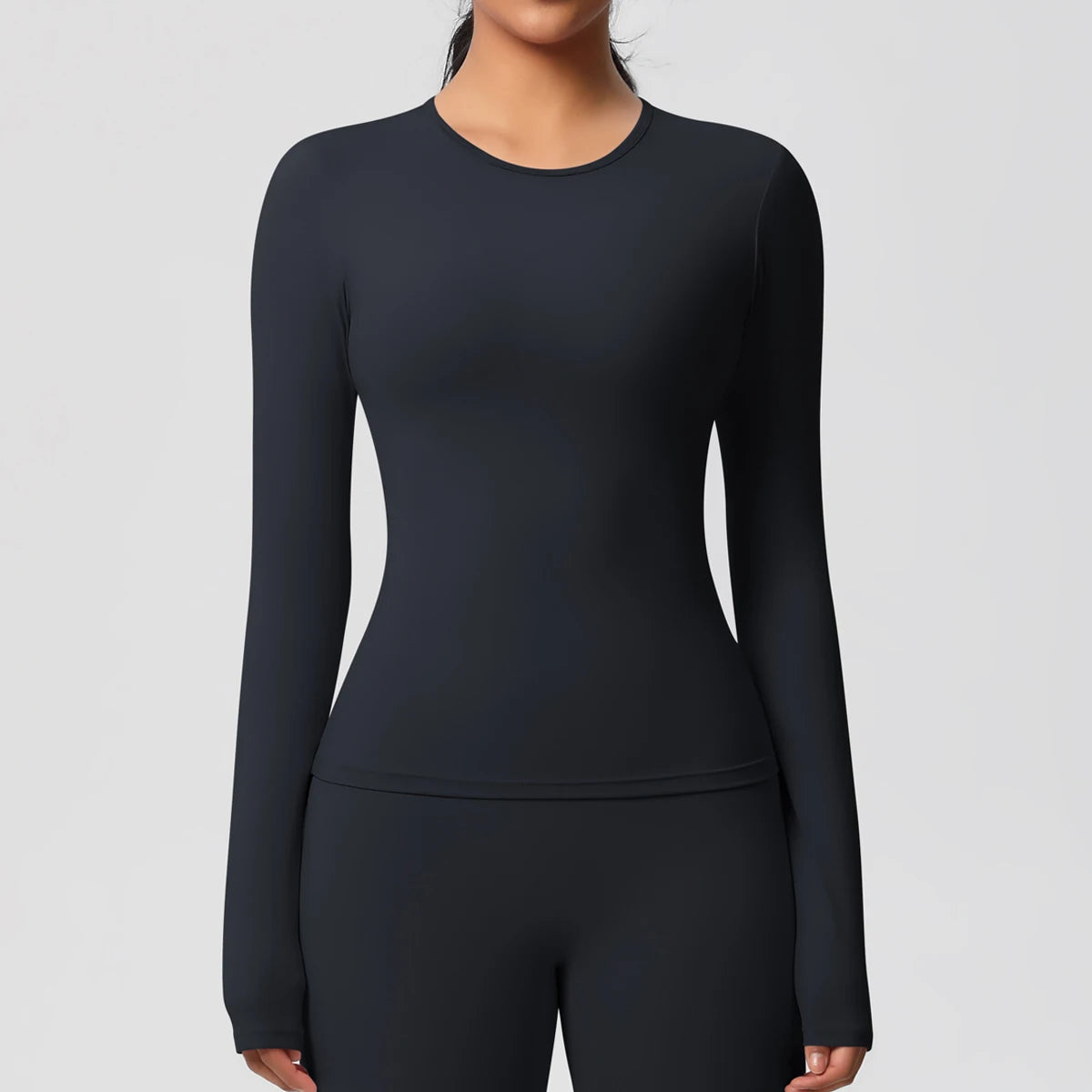 Sneldrogende Sporttop met Lange Mouwen