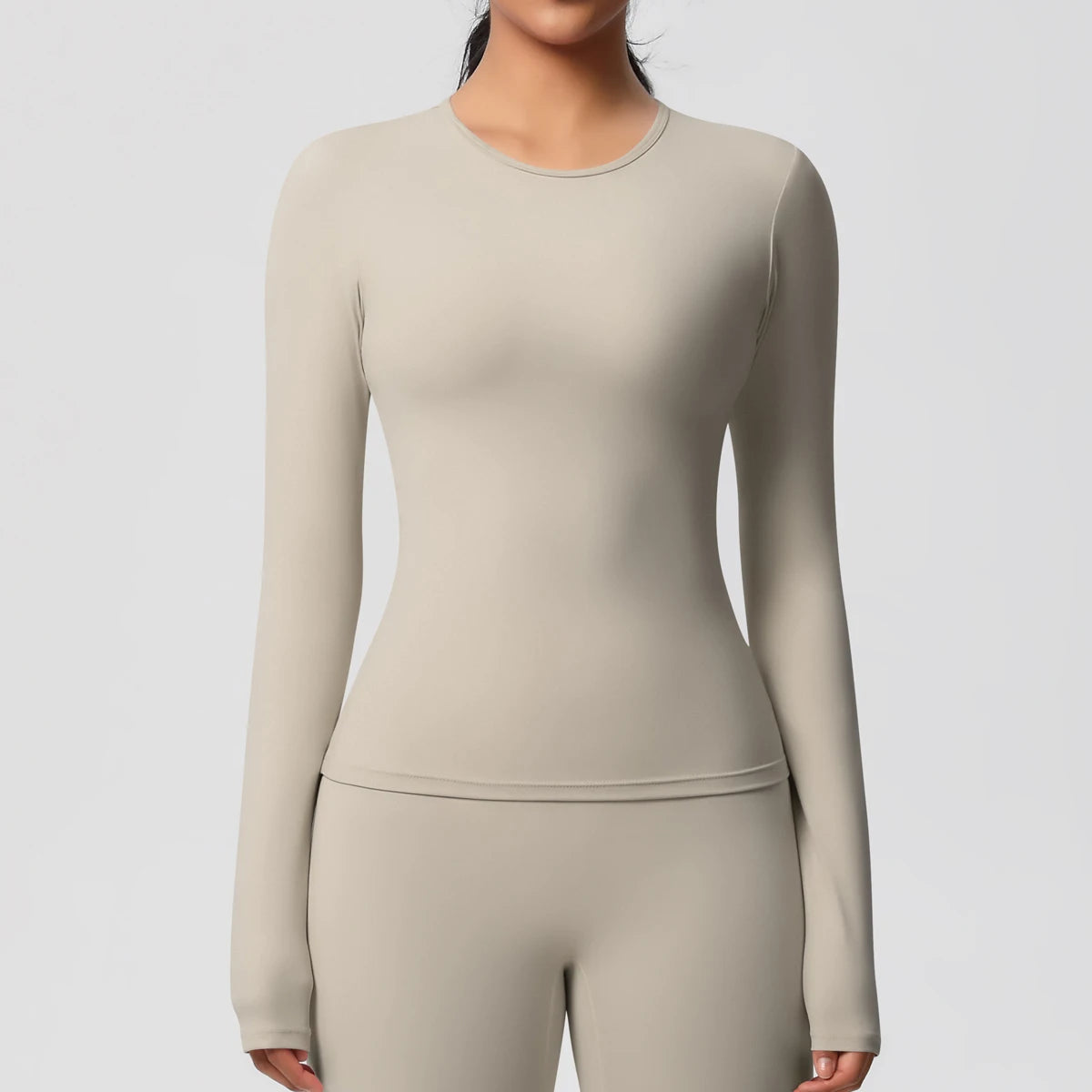 Sneldrogende Sporttop met Lange Mouwen