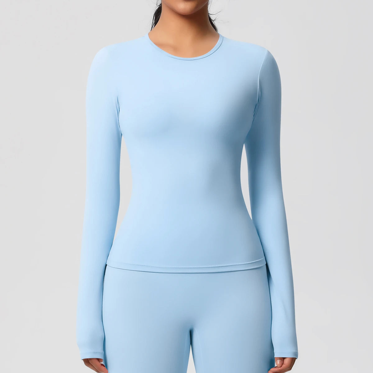 Sneldrogende Sporttop met Lange Mouwen