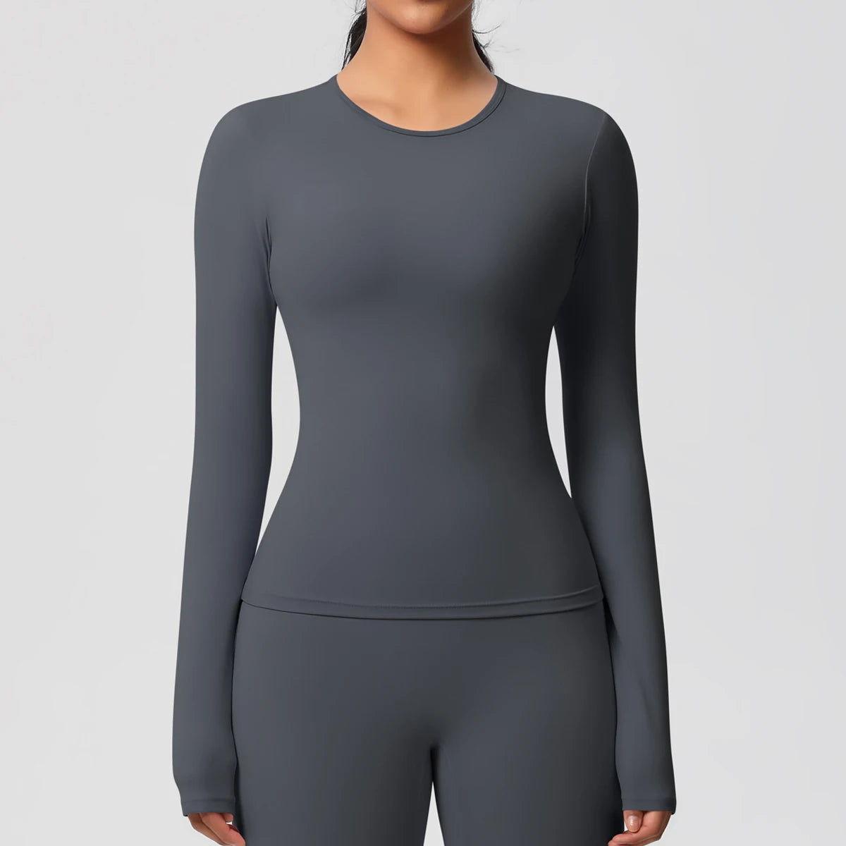 Sneldrogende Sporttop met Lange Mouwen