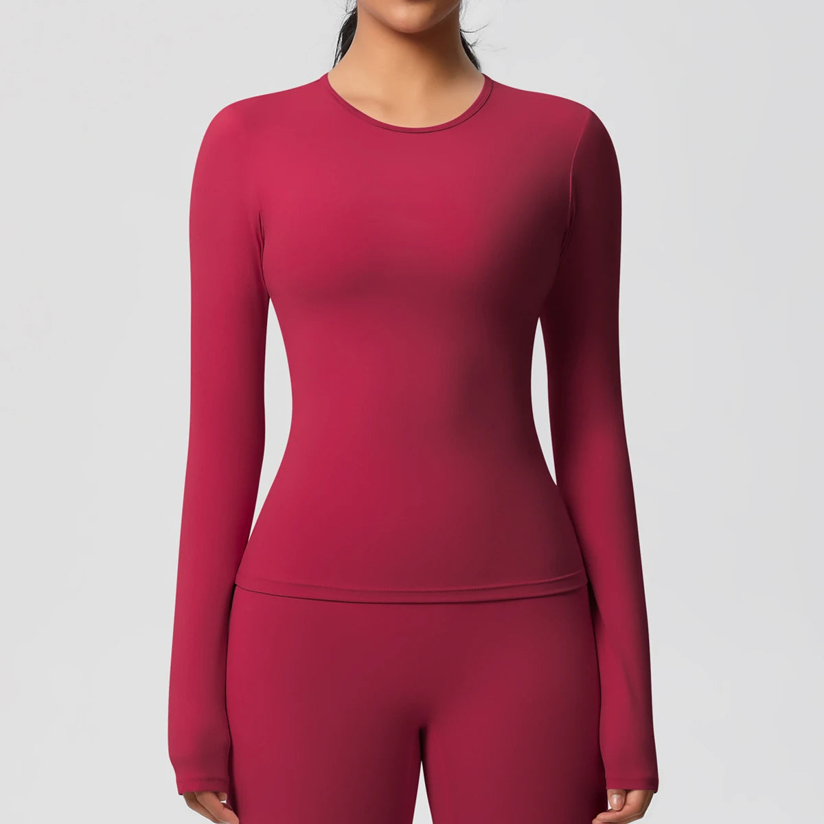 Sneldrogende Sporttop met Lange Mouwen