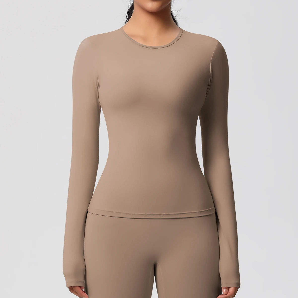 Sneldrogende Sporttop met Lange Mouwen