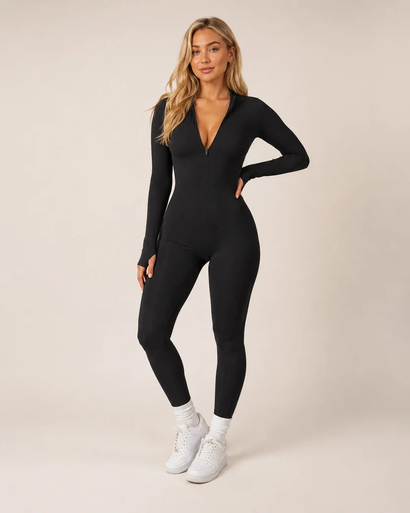 Thermische Sport Jumpsuit met Lange Mouwen